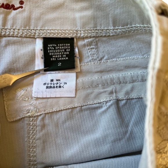 𝅺eddie Bauer Pants with Floral Pattern Side & Tie Up EUC - Picture 4 of 9